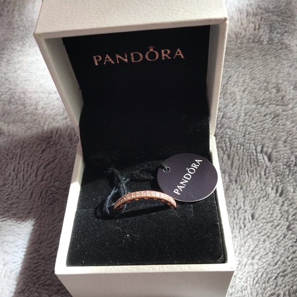 π ROSE GOLD PANDORA RING - Picture 1 of 8
